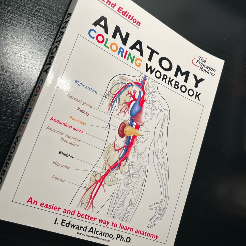 Second edition Anatomy Coloring Workbook the Princeton review